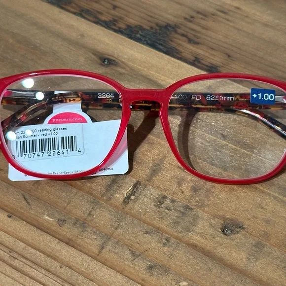 Peepers Indian Summer Red Women's 1.0 Reading Glasses - Picture 7 of 15